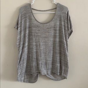 Express • Heather Grey • Open Back Tee